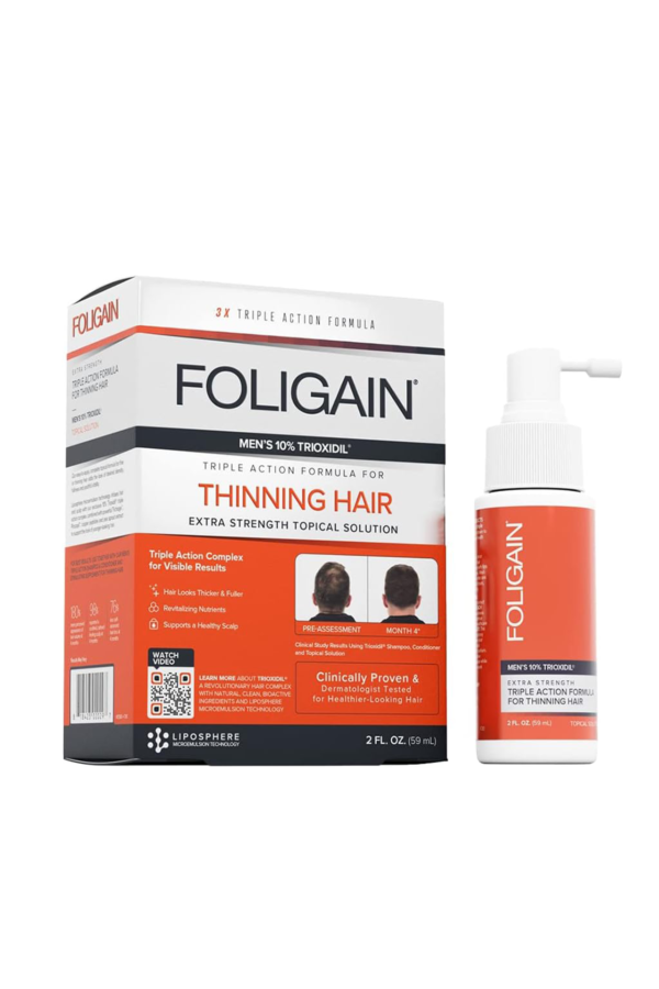 Foligain Mens HAIR REGROWTH TREATMENT with 10% Trioxidil 2 oz