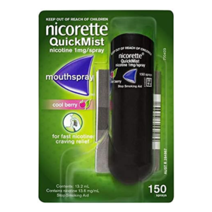 Nicorette Quick Mist Mouthspray Cool Berry 2 X 150 Sprays