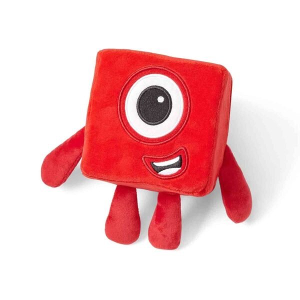 Learning Resources HM94553-UK One, Numberblocks Plush Girls & Boys, Soft Toys for Toddlers 1-3, Ages 18 Months+, Red
