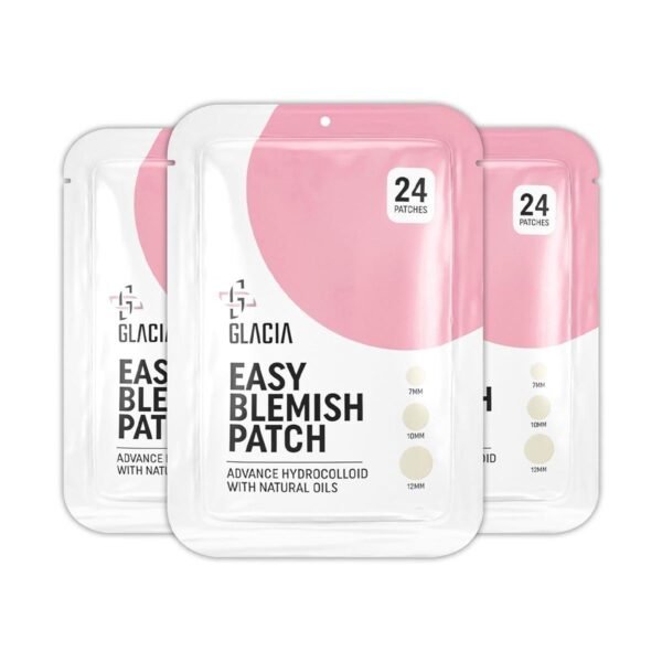Pimple Patches by Glacia - 72 Pack of Hydrocolloid Patches, Spot Patches for All Skin Types - Spot Stickers Made With Natural Oils, Tea Tree and Calendula For Fast Acting Skincare