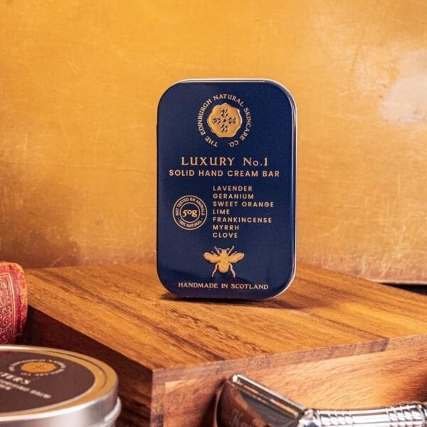 Edinburgh Skincare Gift Box for Men | Hunters Aftershave Balm, Gentlemen?s Daily Moisturising Serum & Luxury No.1 Solid Hand Cream Bar | Natural Skin Care | Gifts for Him - Image 2