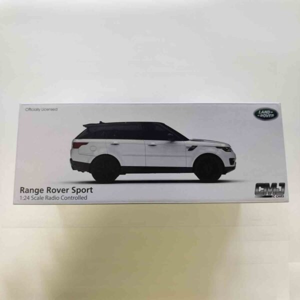 CMJ RC Cars TM Range Rover Sport Remote Control Car 1:24 scale with Working LED Lights, Radio Controlled Supercar (Range Rover Sport White) - Image 3