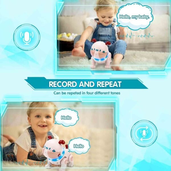 KaeKid Remote Control Robot Dog Toy for Kids - Interactive Touch &Smart Dancing Robots for Kids, Electronic Pets Toys Robotic Dog - Soothing music, Recording,Repeat, Girls & Boys Ages 3 Years And Up - Image 3
