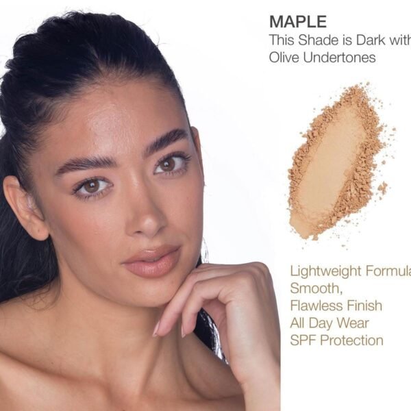 bellapierre Mineral Foundation Powder | Full Coverage SPF 15 | Vegan & Cruelty-Free | Oil & Talc Free | Hypoallergenic ? 9 Grams - Maple - Image 3