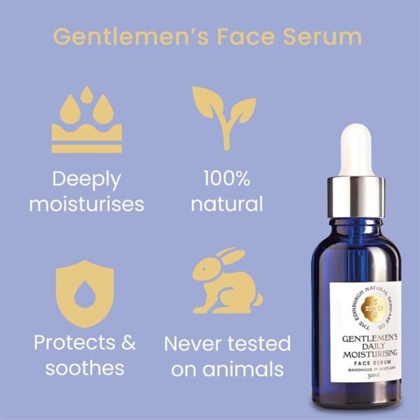 Edinburgh Skincare Gift Box for Men | Hunters Aftershave Balm, Gentlemen?s Daily Moisturising Serum & Luxury No.1 Solid Hand Cream Bar | Natural Skin Care | Gifts for Him - Image 3