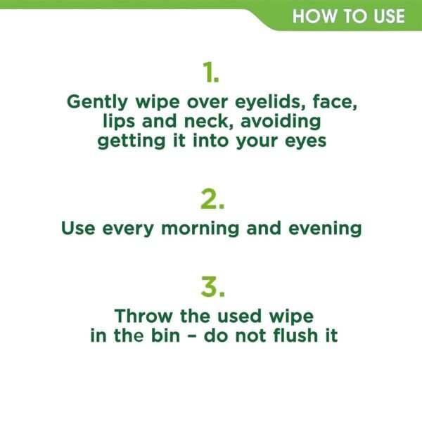 Simple biodegradable Exfoliating Face Wipes cleansing wipes to smooth skin and unclog pores for sensitive skin 20 wipes - Image 3