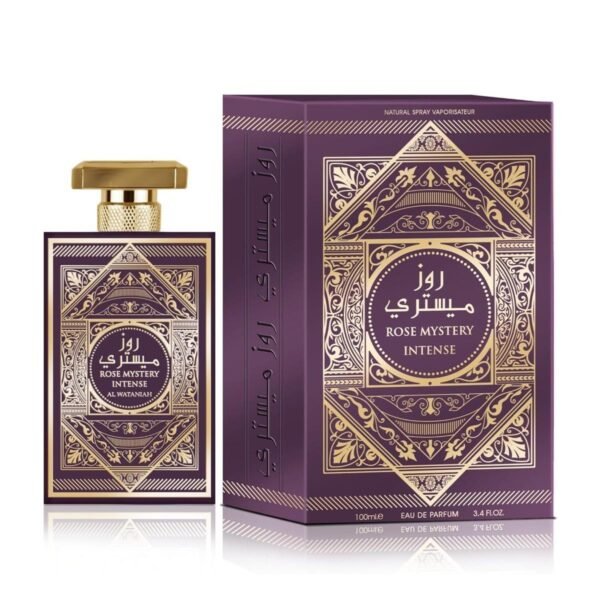 AL WATANIAH Rose Mystery Intense - Luxury Perfume for Women, Eau de Parfum 100ml, Floral and Mysterious Fragrance