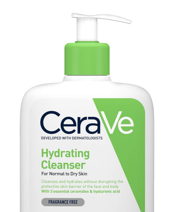 CeraVe Hydrating Cleanser for Normal to Dry Skin 236 ml with Hyaluronic Acid and 3 Essential Ceramides