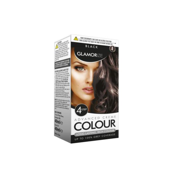 GLAMORIZE BLACK HAIR DYE COLOUR NO. 1
