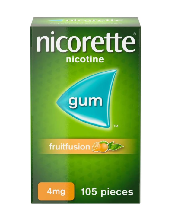 Nicorette Fruitfusion Gum Nicotine 105 Piece, 4 mg (Stop Smoking Aid)
