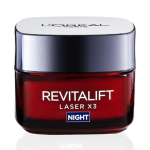 L'Oreal Paris Revitalift Laser Face Moisturiser, X3 Triple Action Anti-Ageing Night Cream With Pro Retinol, Hyaluronic Acid and Vitamin C- 50 ml