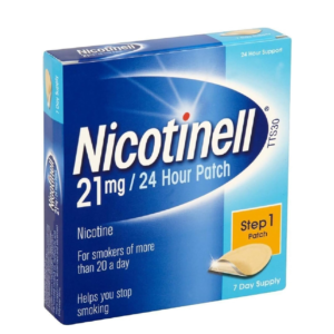 Nicotinell Nicotine Patch, Quit Smoking Aid Step 1, 24 Hour Patch, 21 mg, Pack of 7