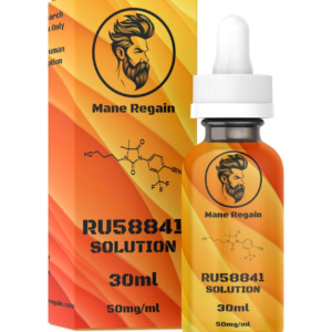 Mane Regain - RU58841 5% Solution (50mg/ml) - DHT Blocker - Advanced Hair Loss Treatment - Anti-Androgen Hair Tonic - Promotes Hair Regrowth and Prevents Male Pattern Baldness - 30ml