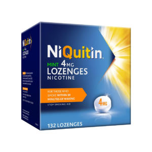 NiQuitin Mint 4 mg Lozenges - Effective Smoking Craving Relief - 132 Lozenges - Long-Lasting Effect - Reduce and Quit Smoking Aid