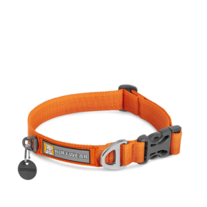 RUFFWEAR Front Range Dog Collar, Aluminium Lead Attachment Ring & Side-Release Buckle, (Small, 28-36 cm)