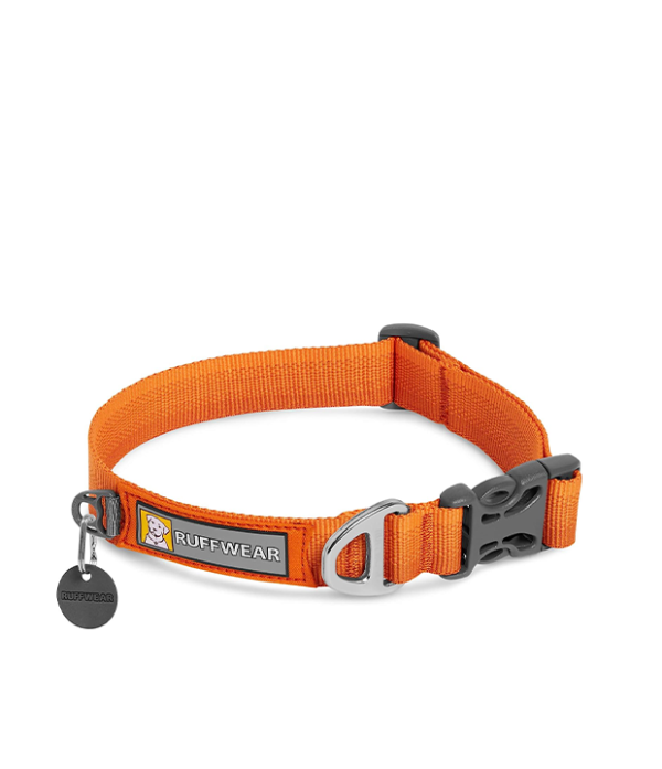 RUFFWEAR Front Range Dog Collar, Aluminium Lead Attachment Ring & Side-Release Buckle, (Small, 28-36 cm)