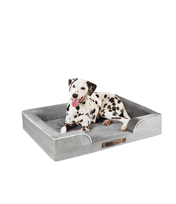 Large Memory Foam Layer Dog Bed, Washable Orthopedic Dog Bed Couch with Removable Zipper Cover