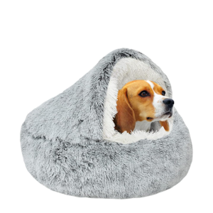 alming Dog Bed Fluffy Plush Pet Bed under 10kg,Washable Anti Anxiety Small Medium Dog Bed