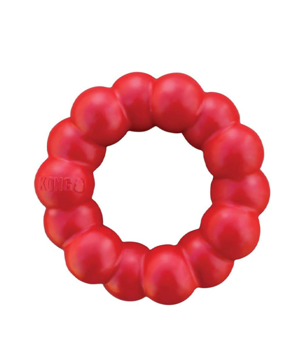 KONG - Ring - Durable Rubber Dog Chew Toy - For Medium/Large Dogs